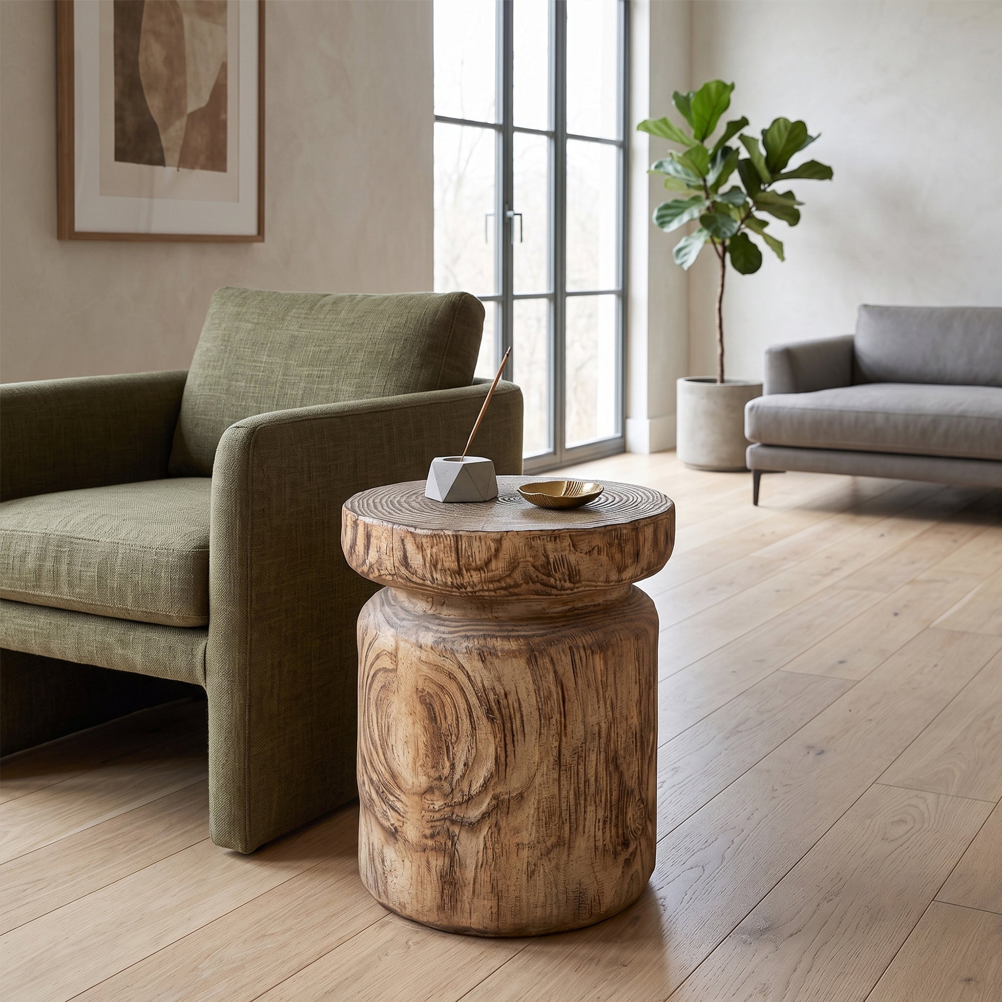 Marstrand Wooden Rustic Accent Table