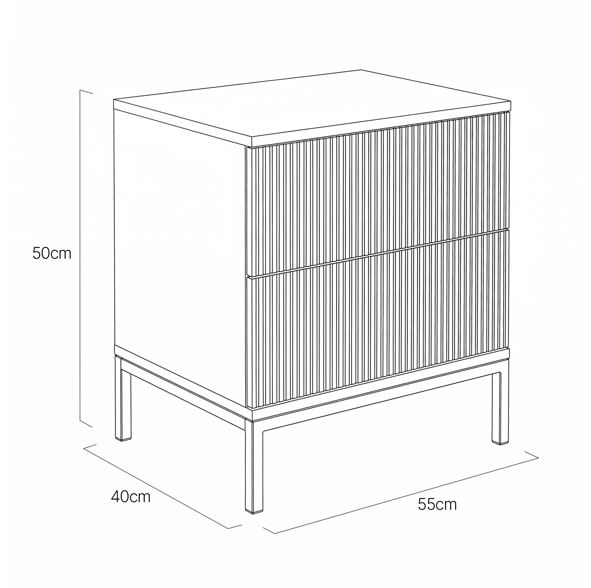Nørresundby Bedside Table