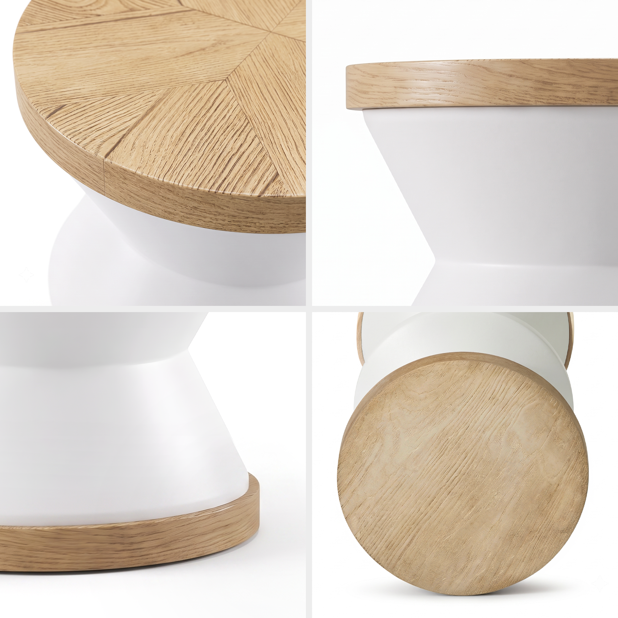 Piteå Sculptural Accent Side Table