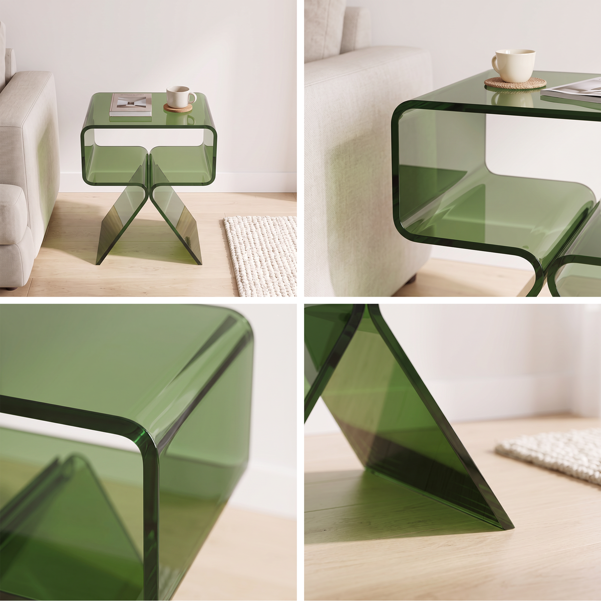 Hadsund Acrylic Side Table