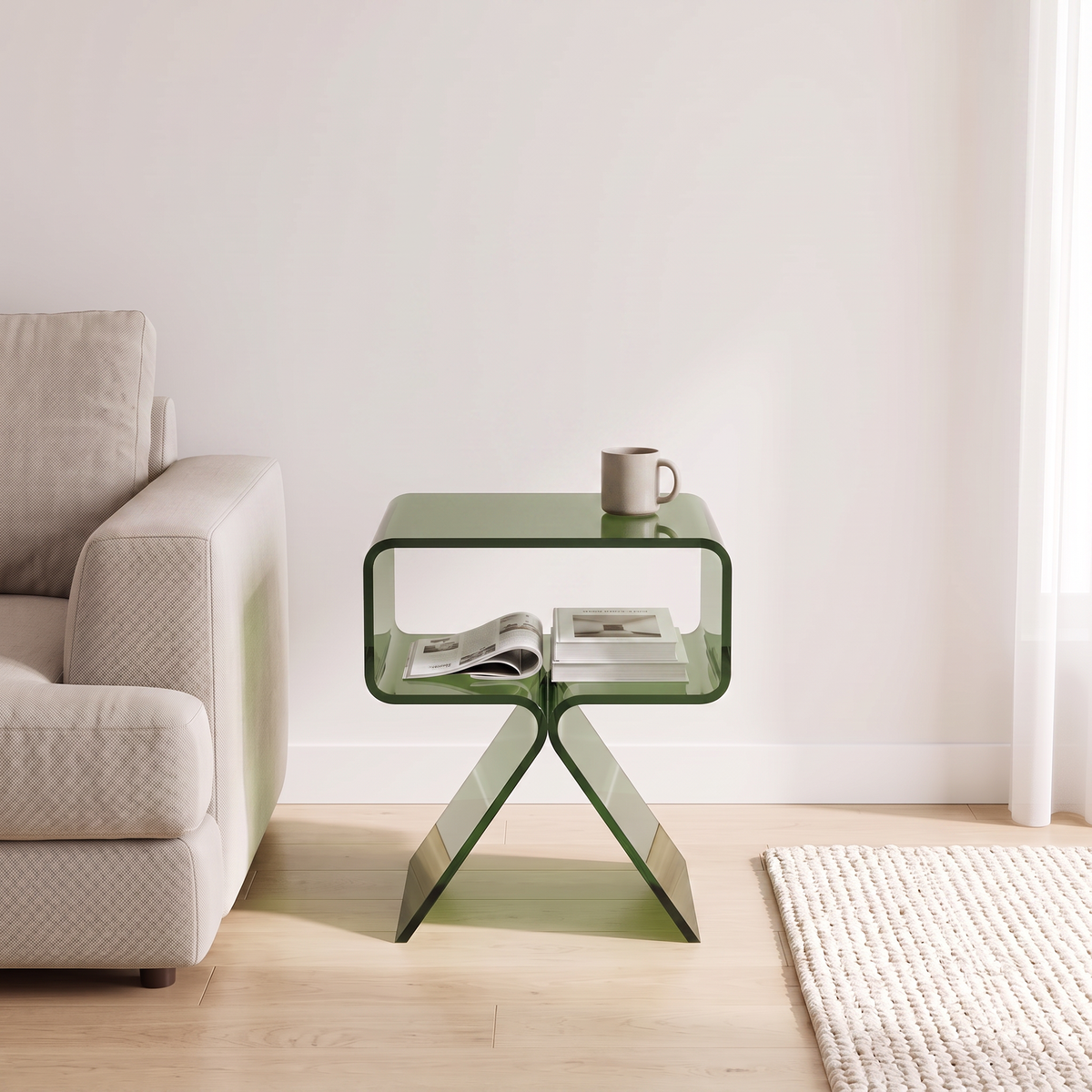 Hadsund Acrylic Side Table