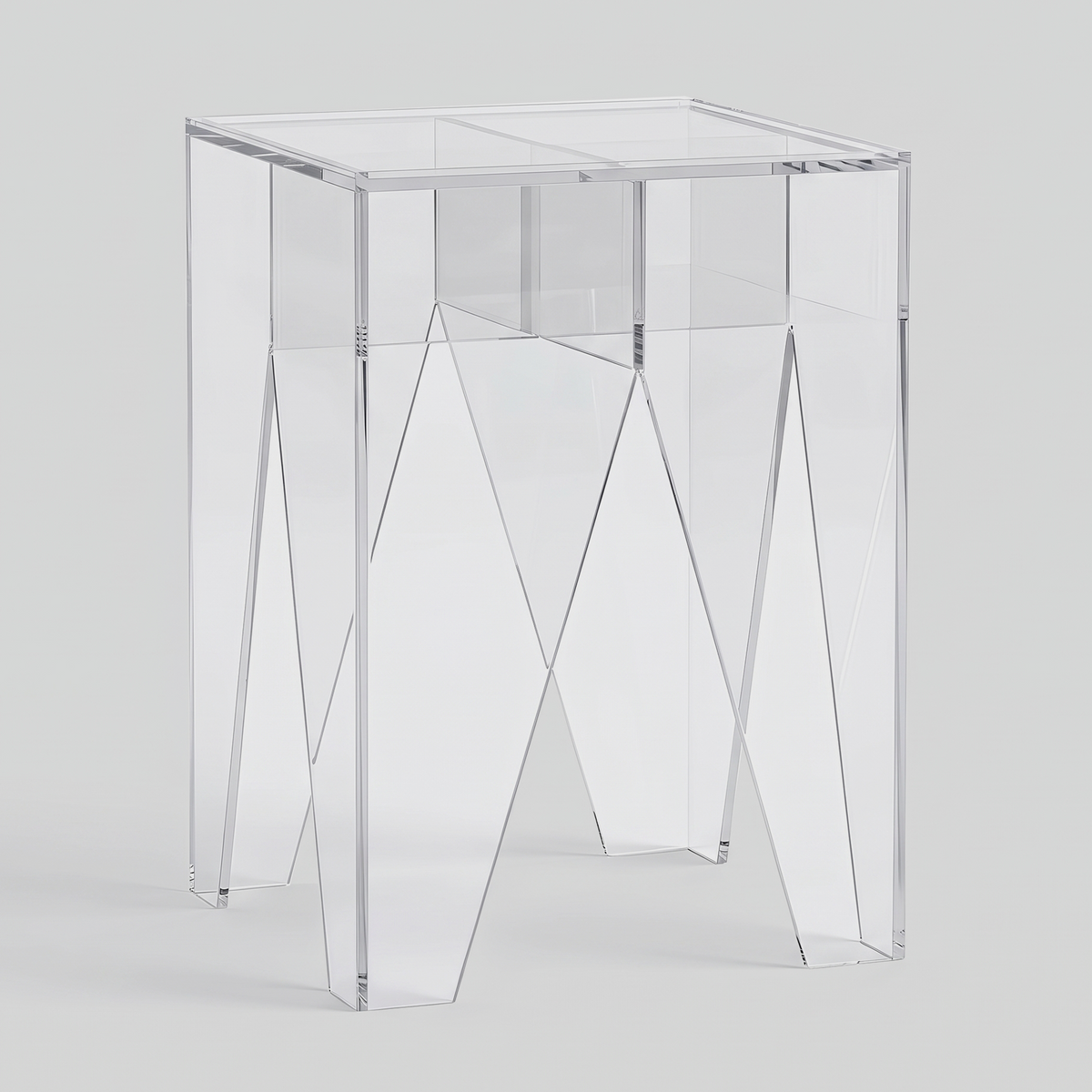 Varde Acrylic Bedside Table