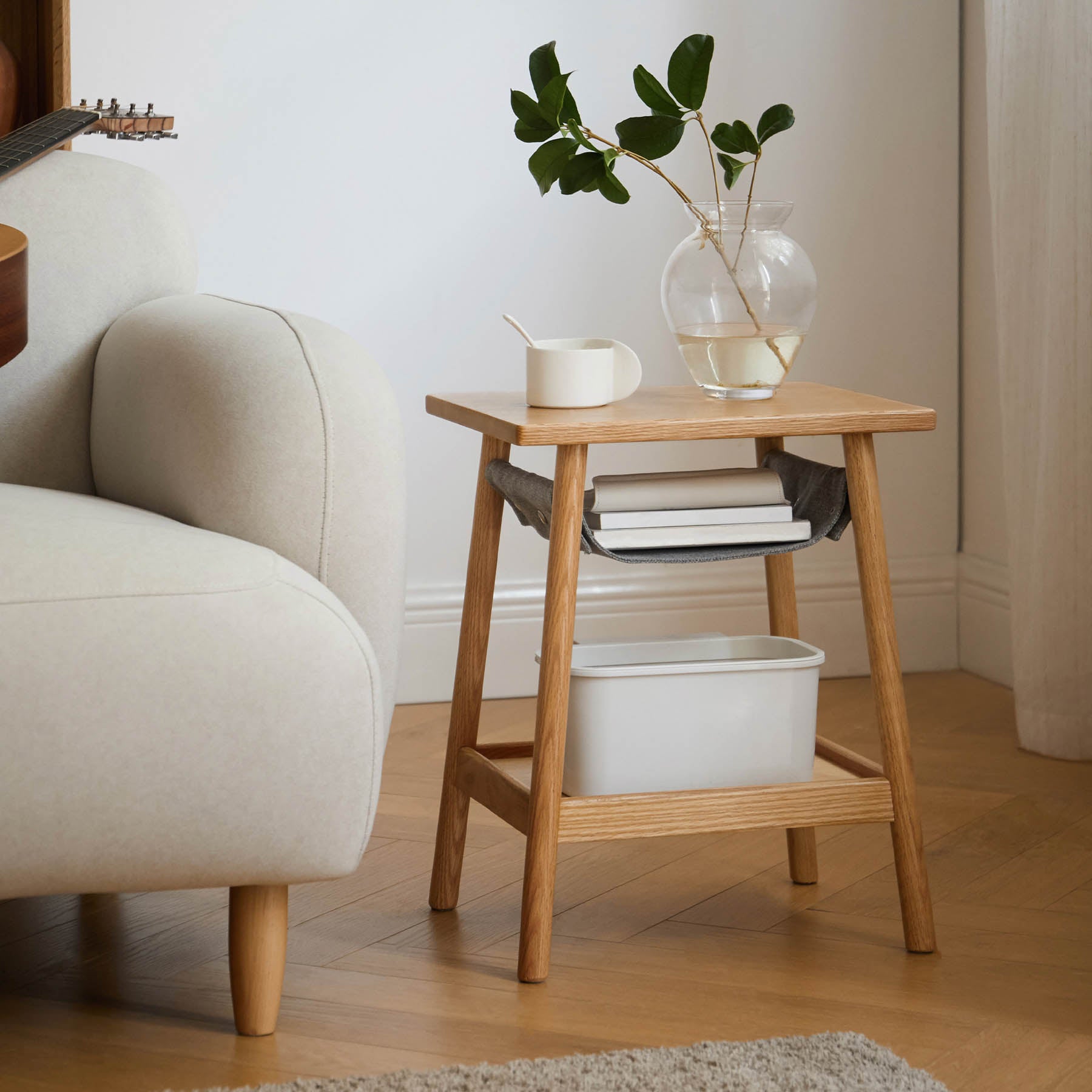 Vadso Solid Oak Side Table