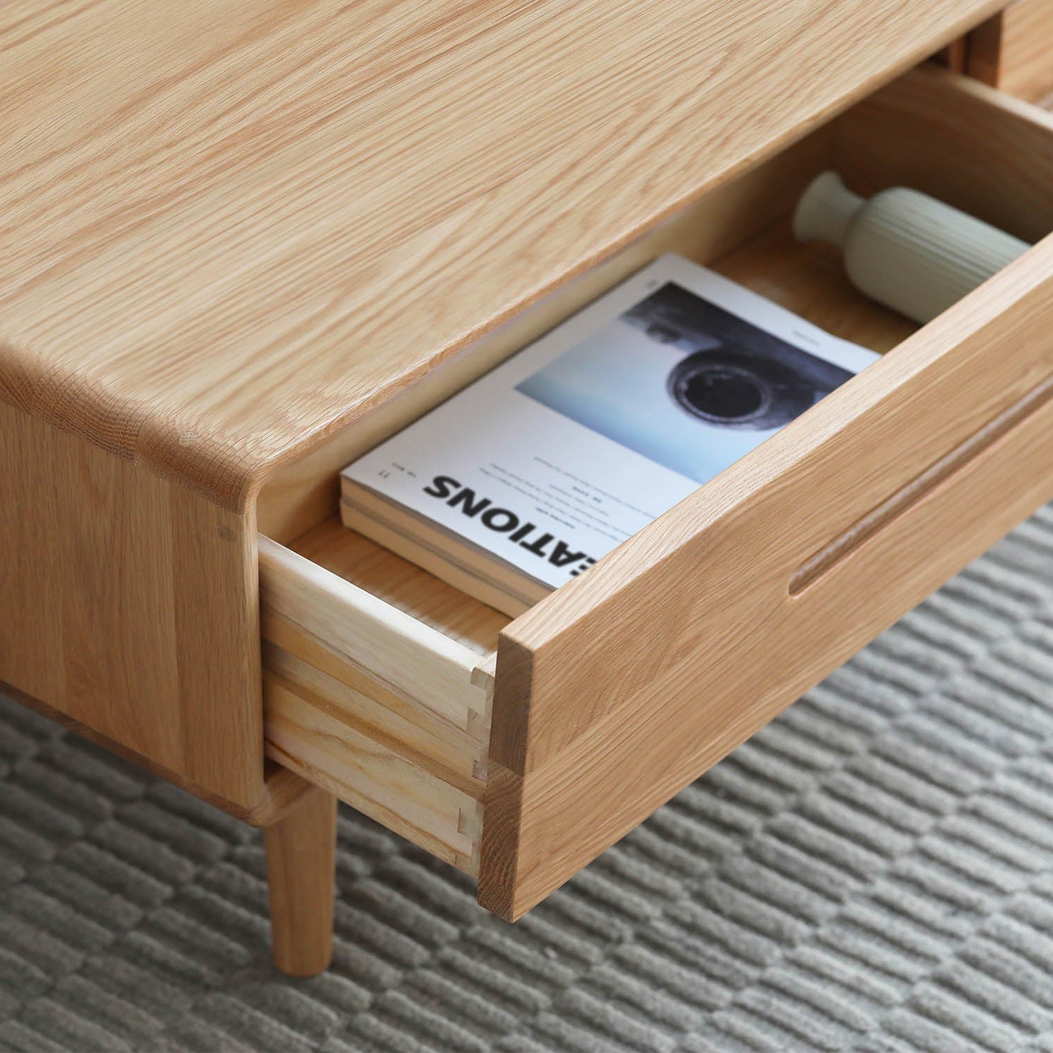 Engen Solid Oak Wood Coffee Table