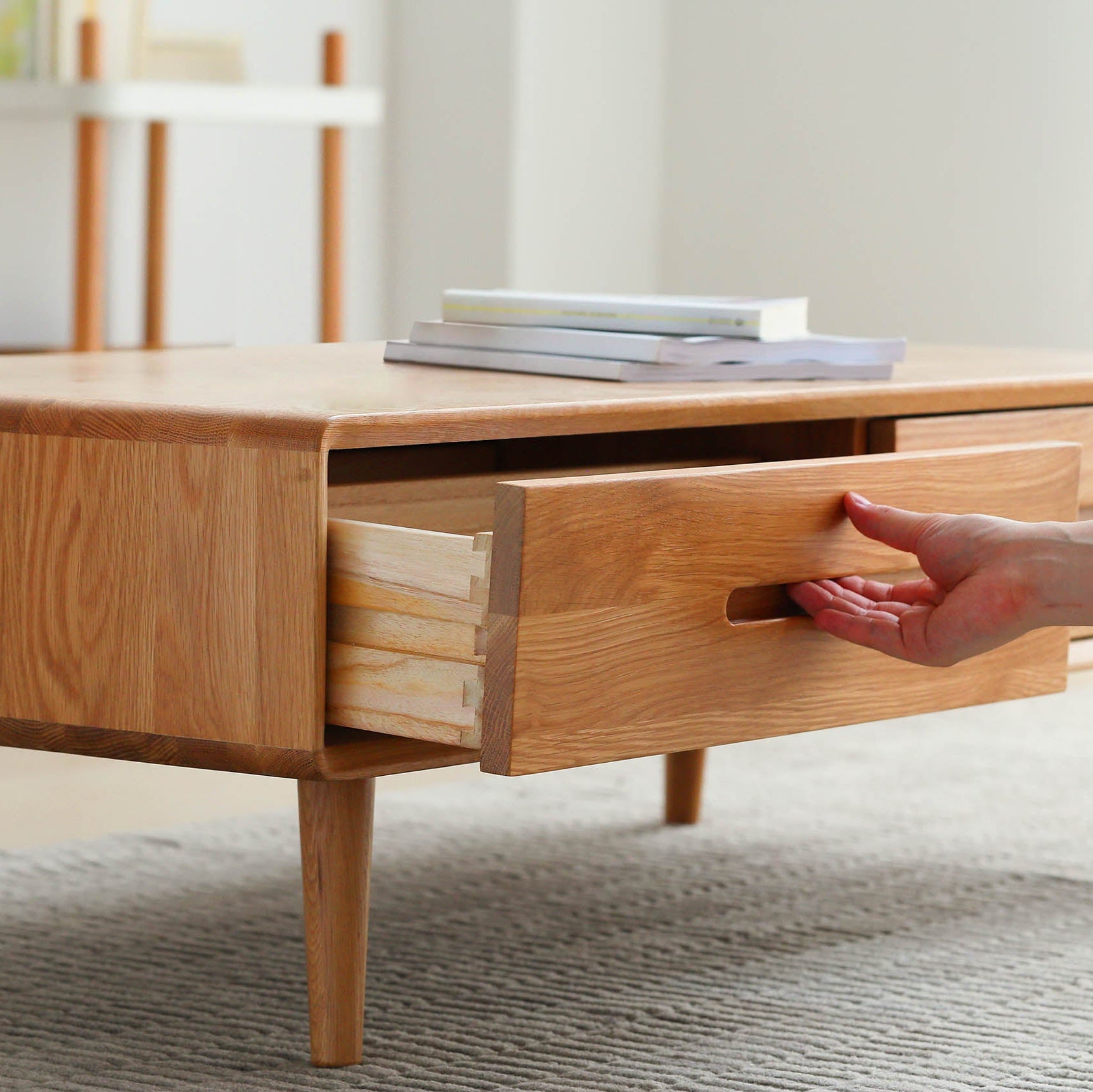 Engen Solid Oak Wood Coffee Table