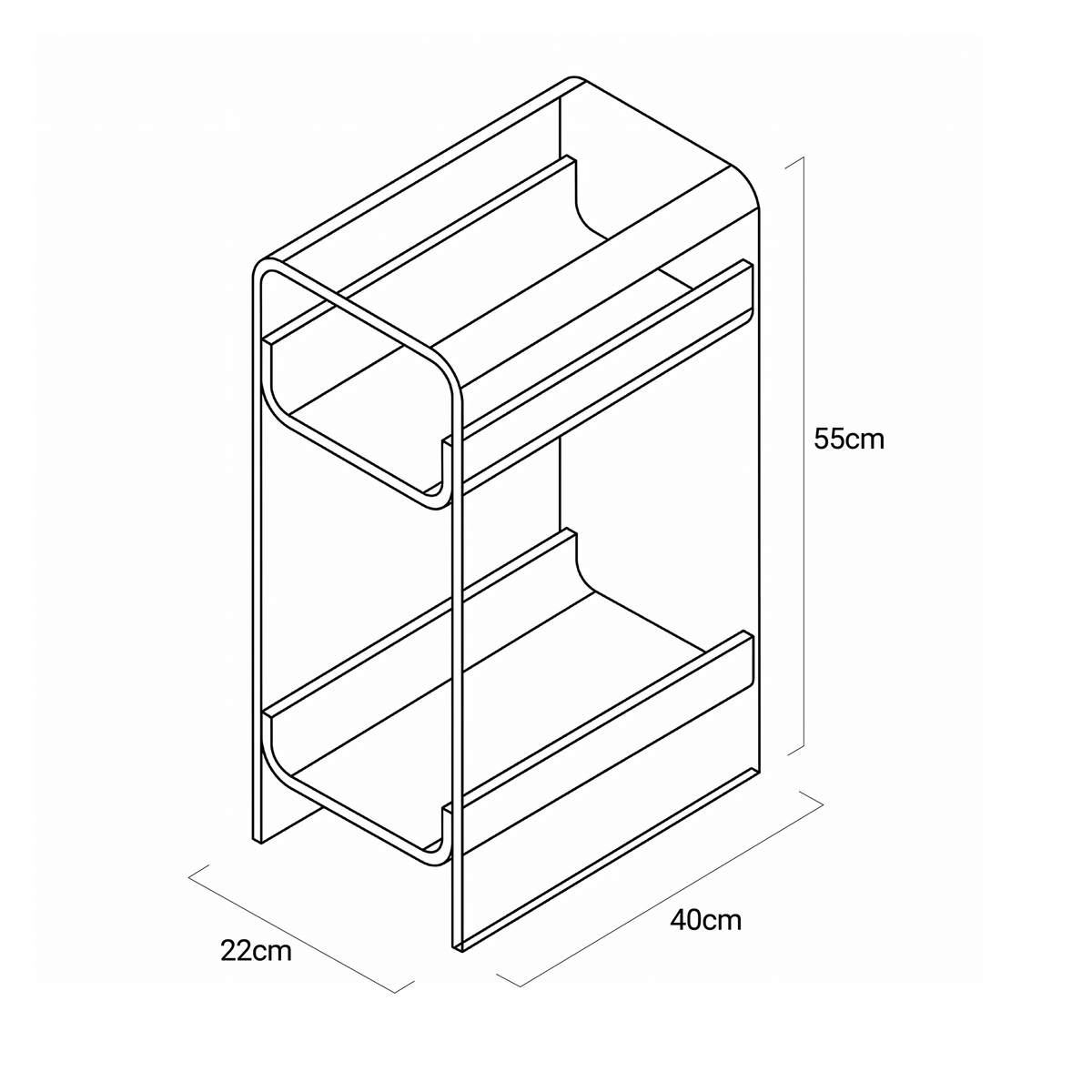 Söderhamn Acrylic Bathroom Storage Rack