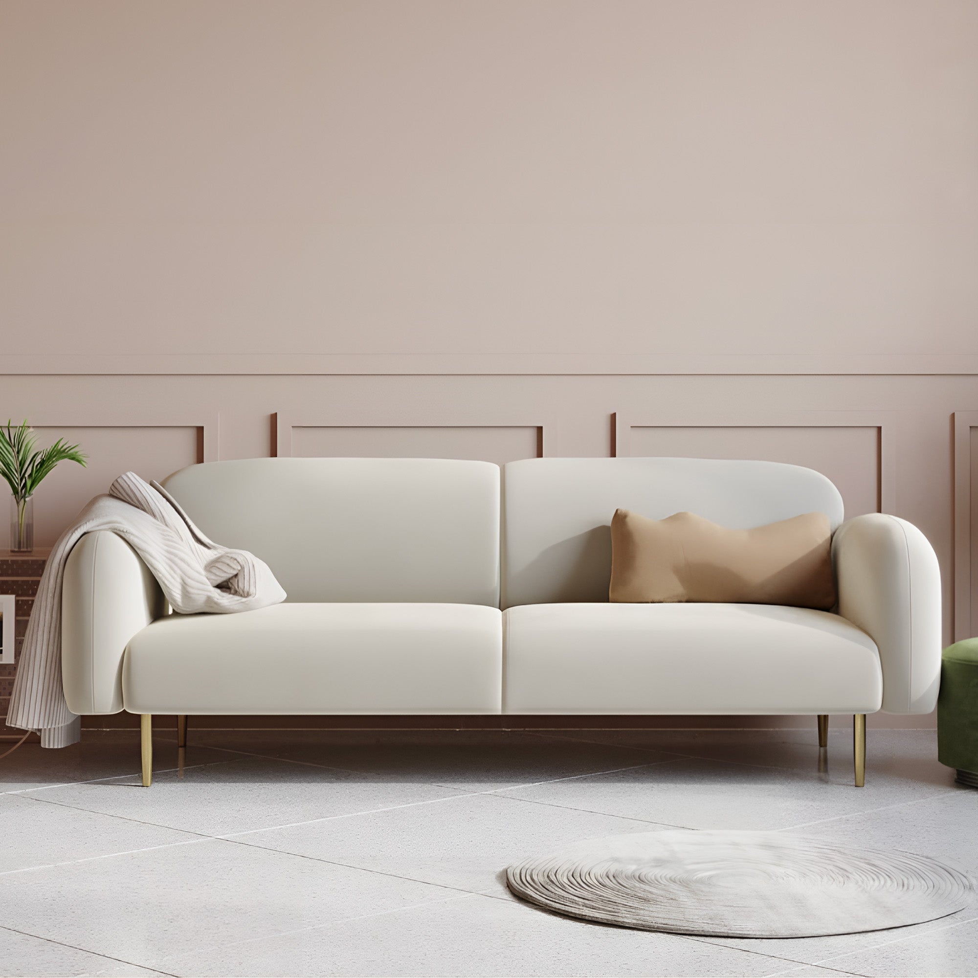 Leopold 2 Seater Linen Sofa