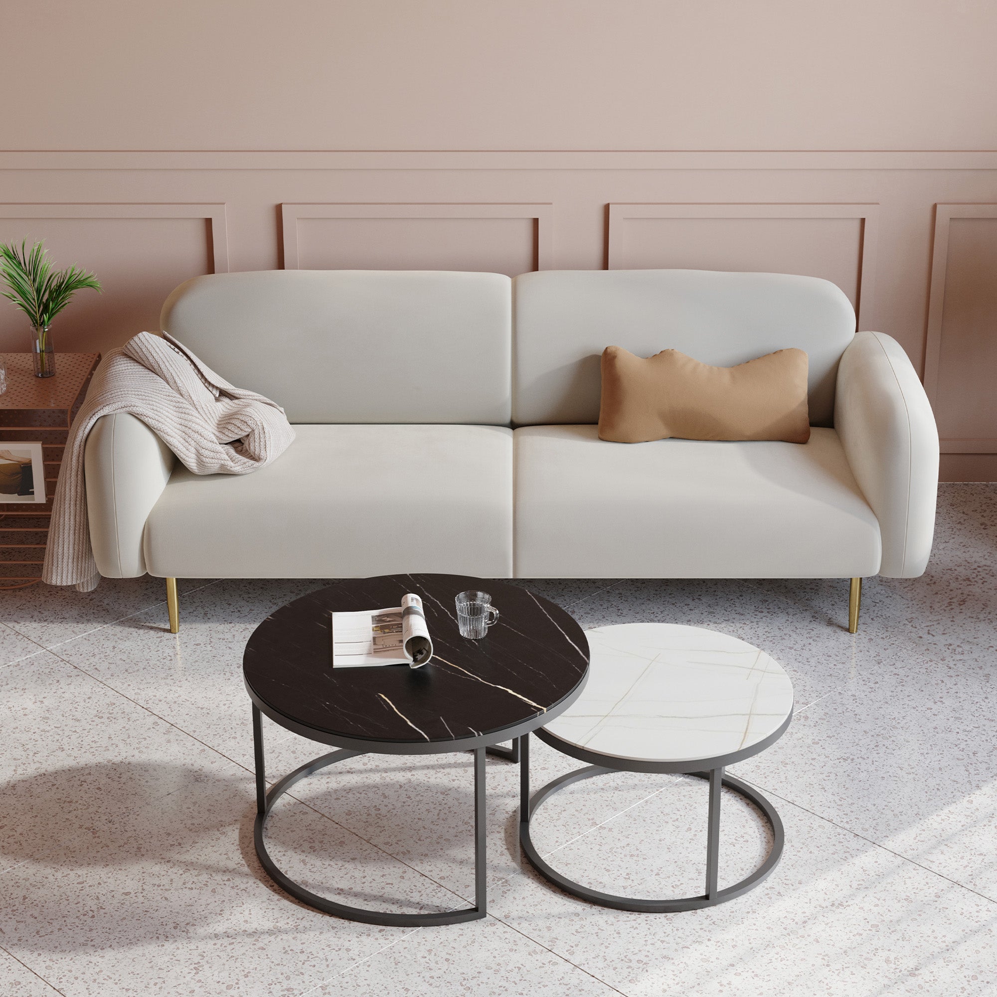 Leopold 3 Seater Linen Sofa