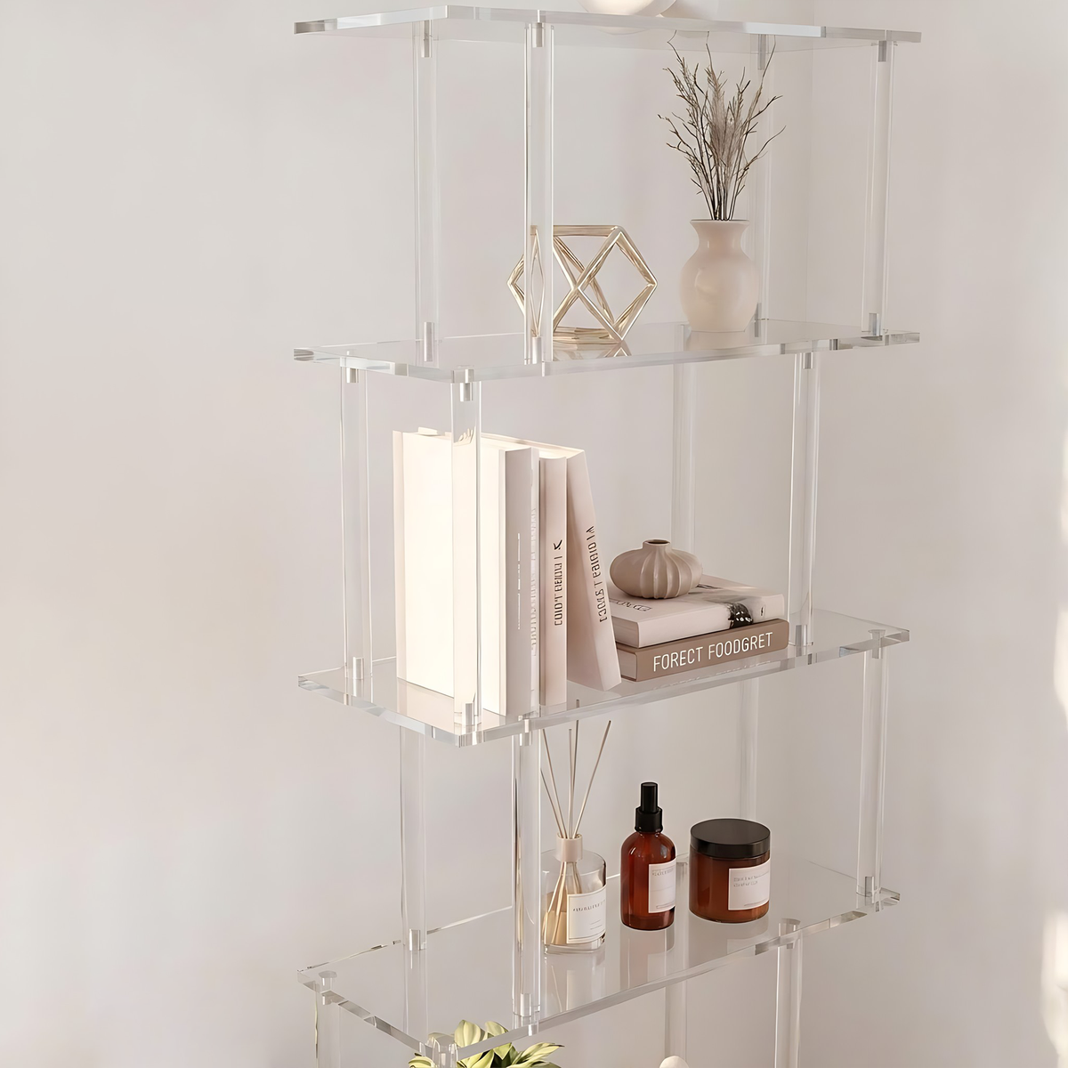 Stege Acrylic 6 Tier Shelving Unit