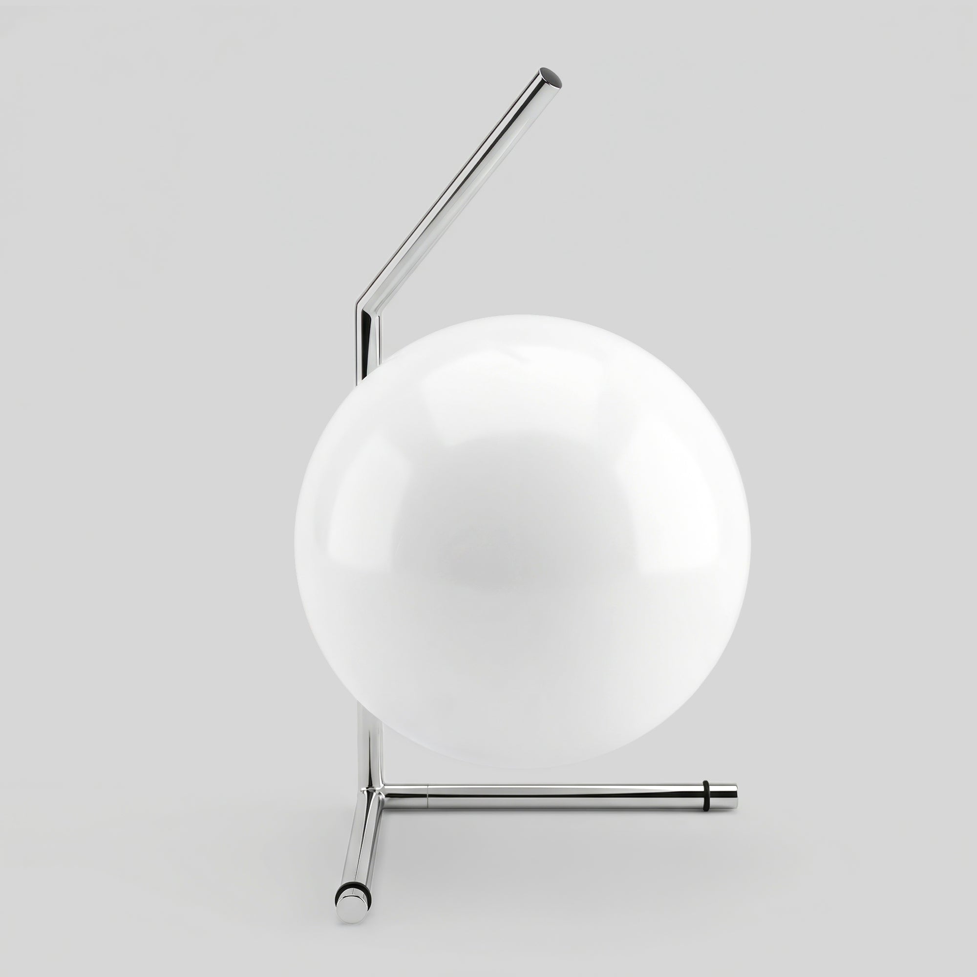 Milano Glass Globe Table Lamp - Silver