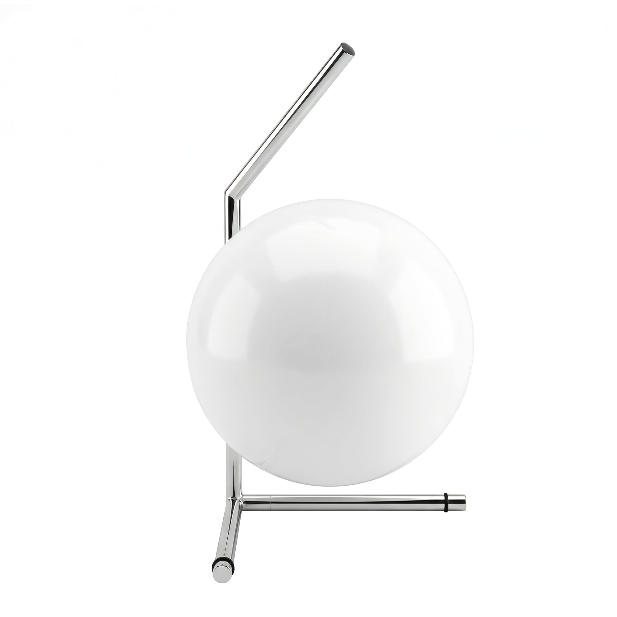 Milano Glass Globe Table Lamp - Silver